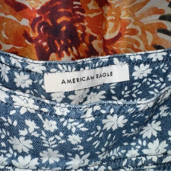 American Eagle Peplum Cropped Tank Top - Picture 3 of 6